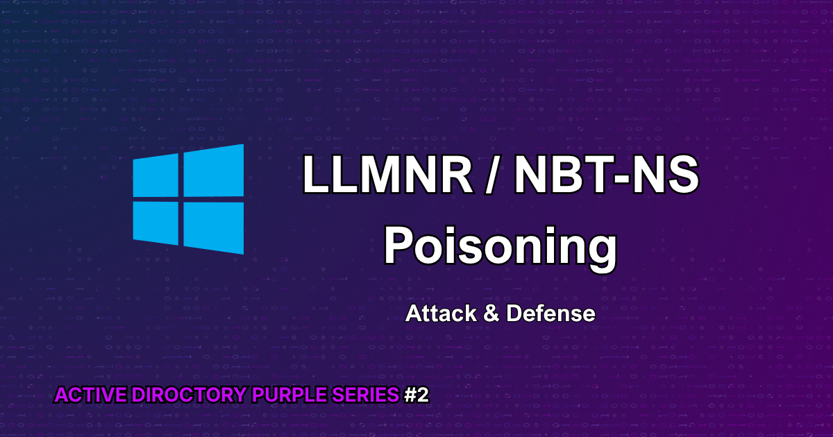 Active Directory LLMNR/NBT-NS Poisoning Attack